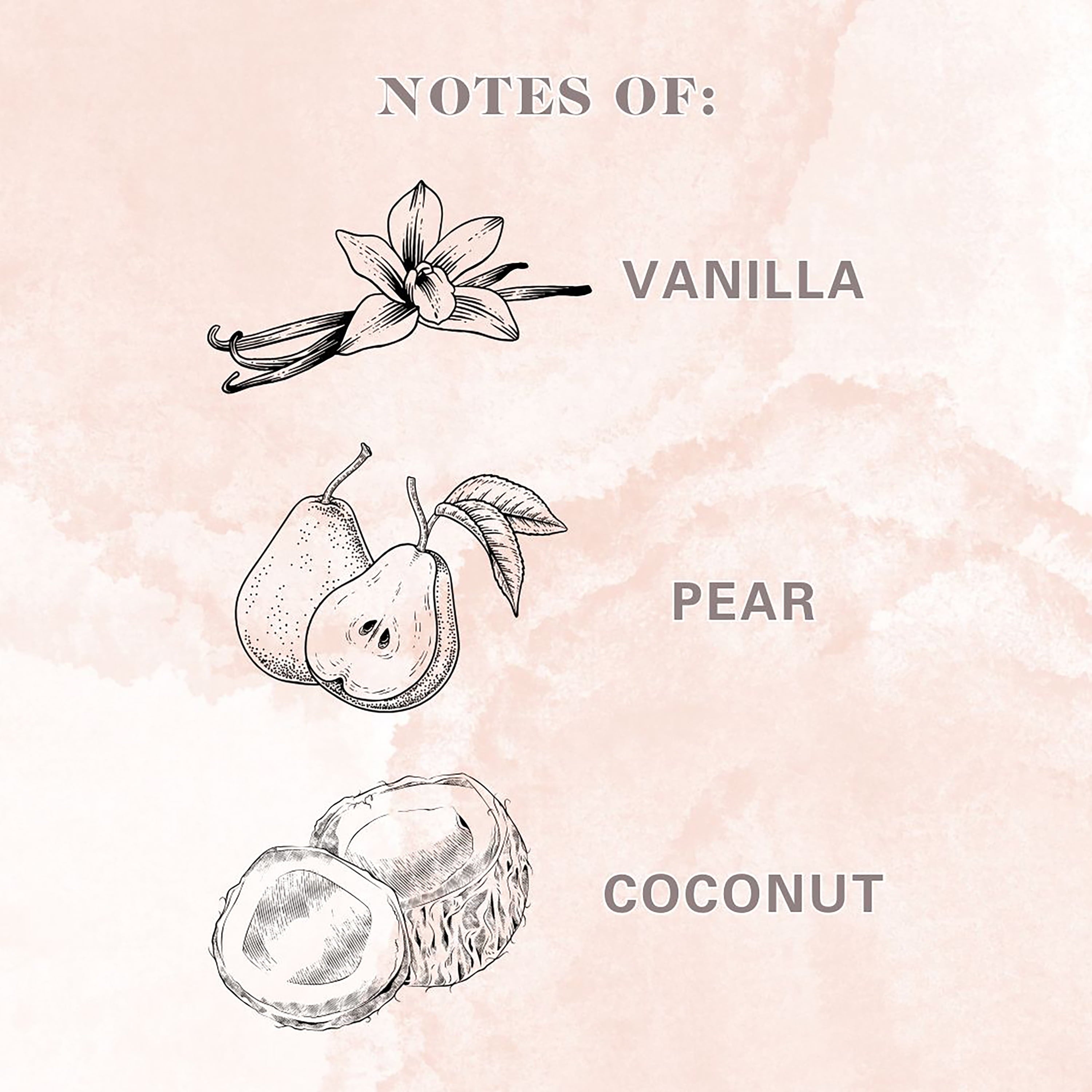 Allswell Glow (Vanilla + Pear + Coconut) Scented 1-Wick Organic Blown Jar Spa Candle 8oz.