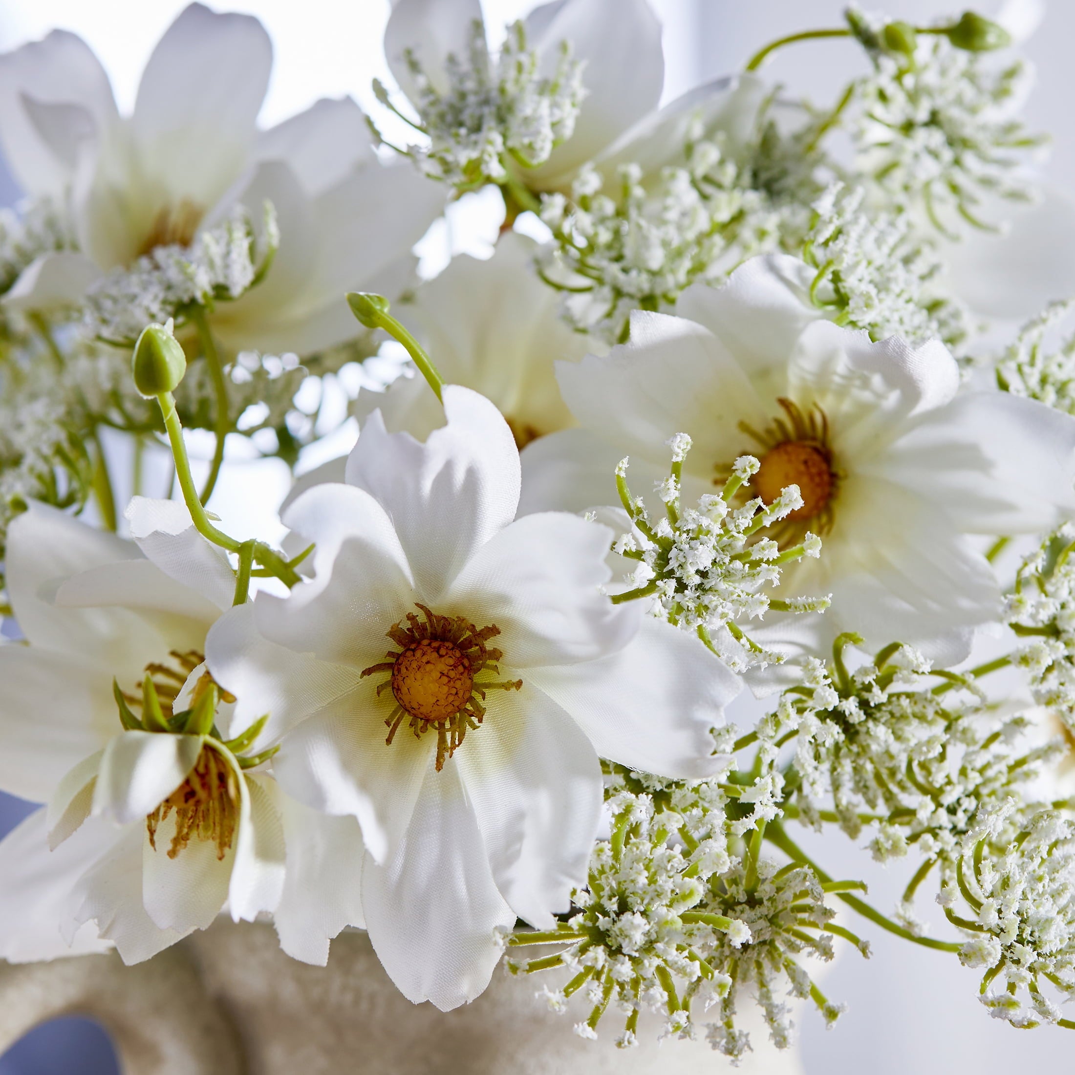 Better Homes & Garden 11"H Artificial Wild Flower in Ceramic Jug Vase