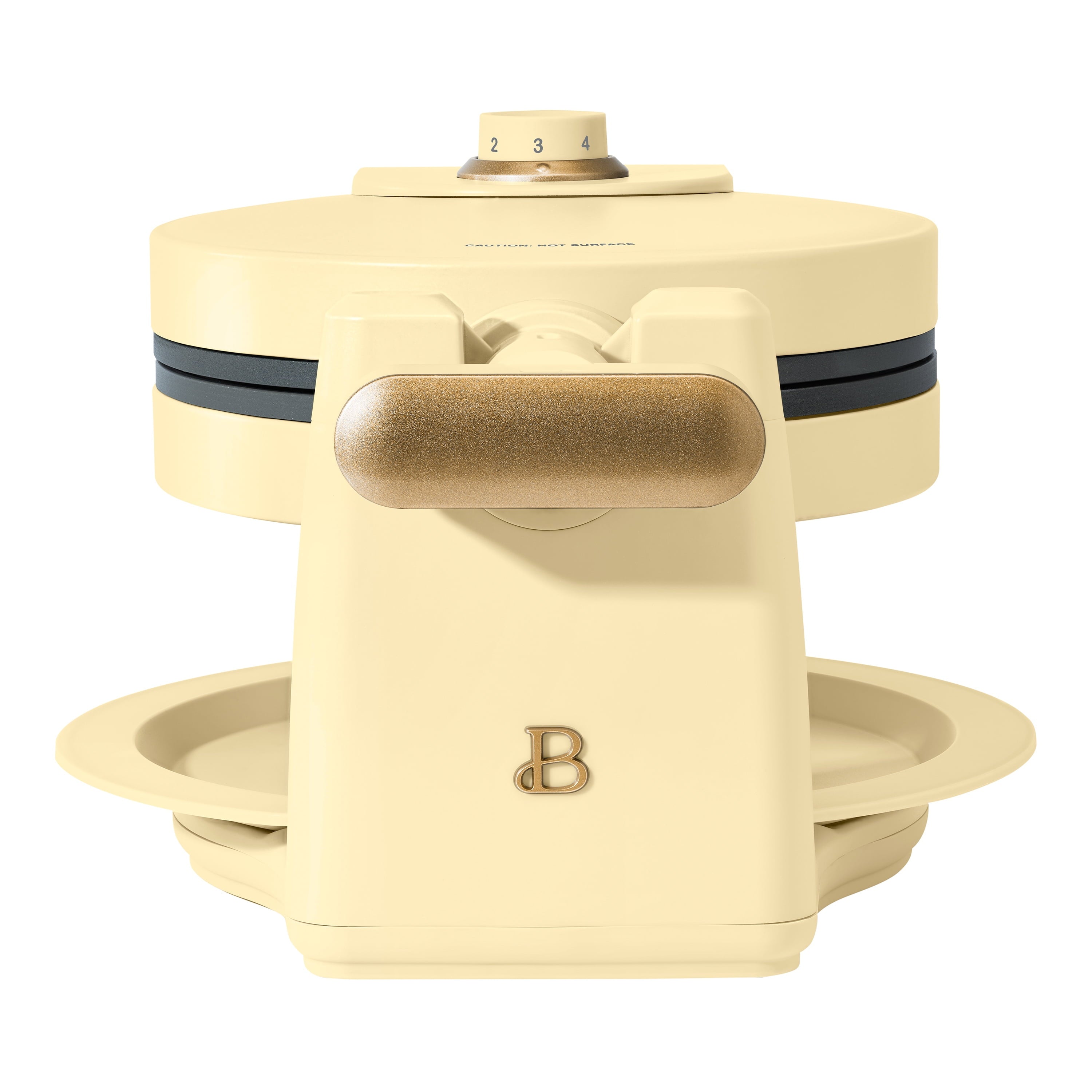 Beautiful Rotating Belgian Waffle Maker, Buttercream by Drew Barrymore