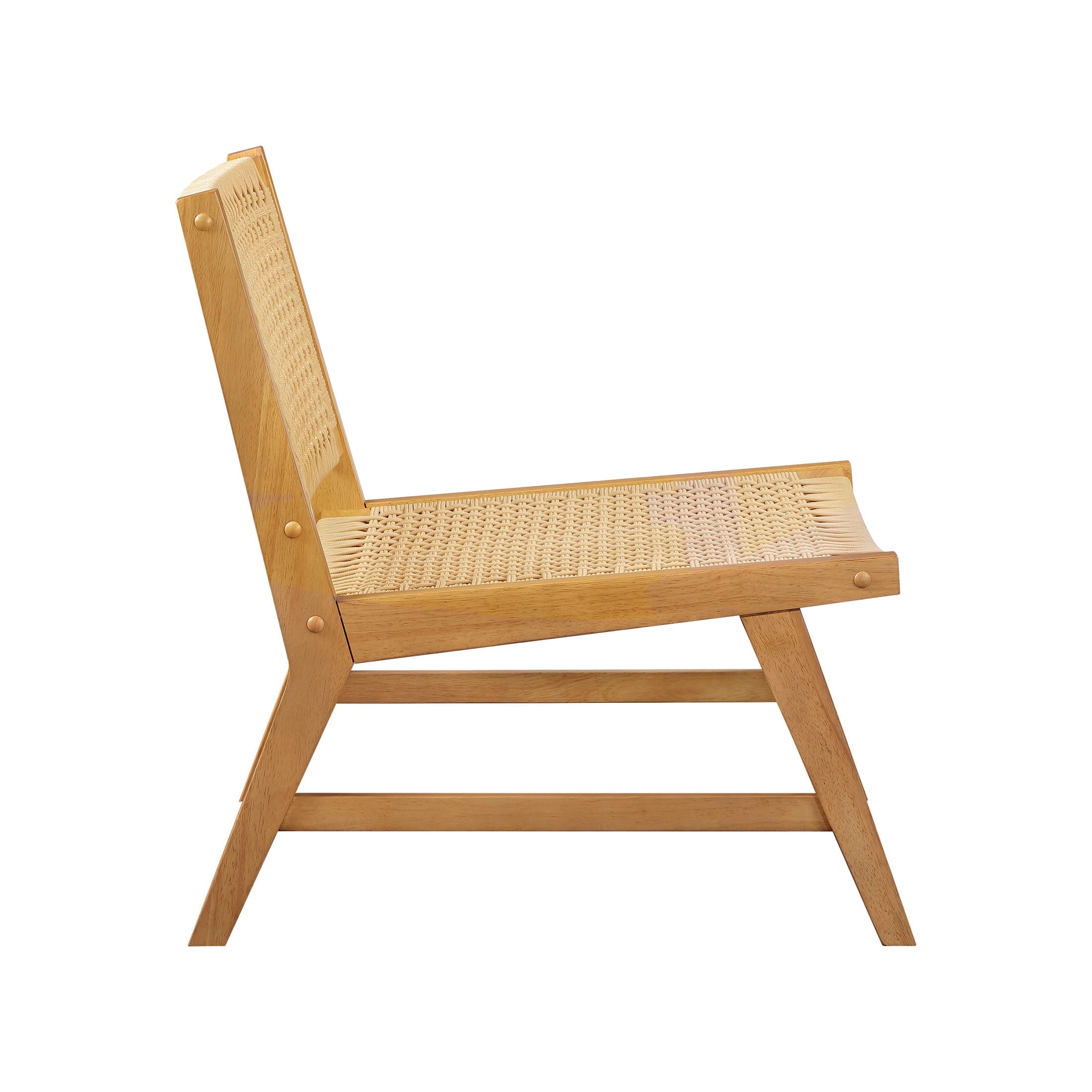 Better Homes & Gardens Vista Woven Accent Chair, Light Honey Finish