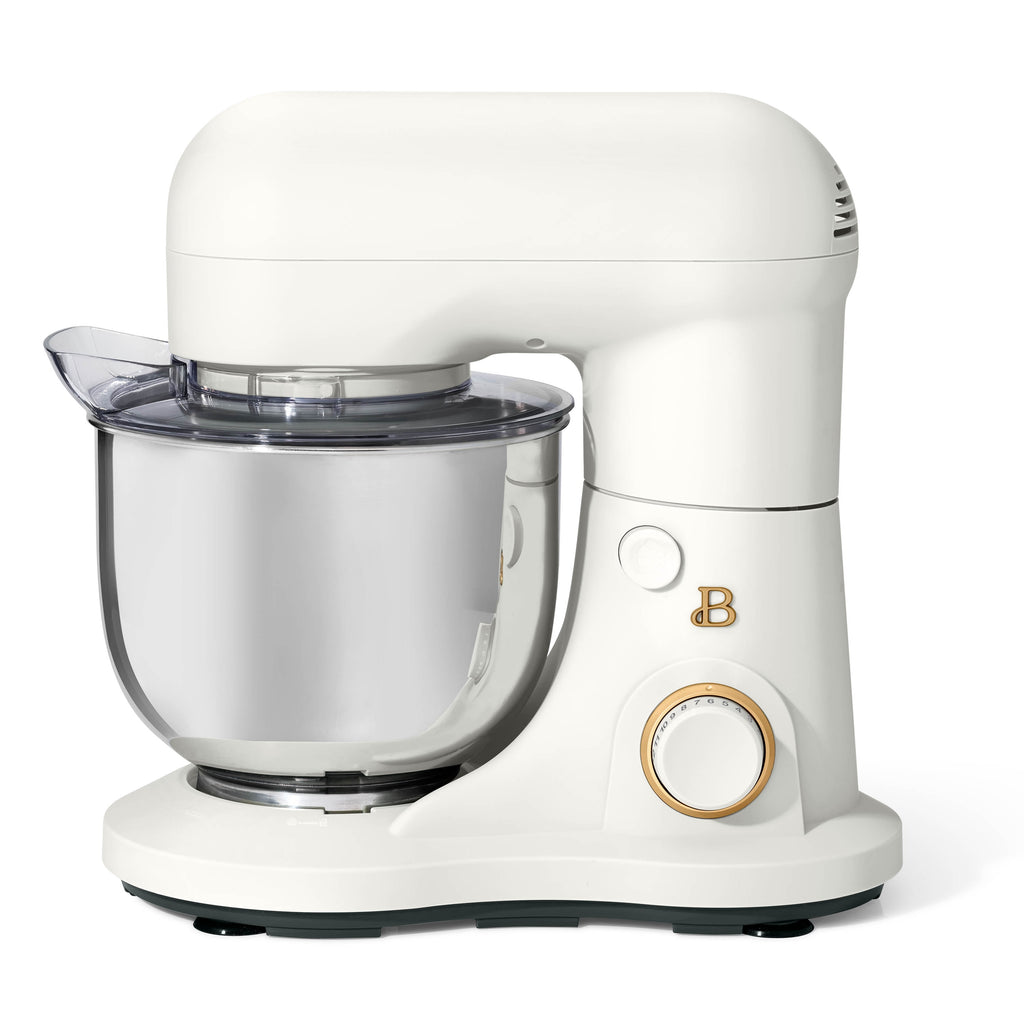 Beautiful 3.5 Qt Stand Mixer with Flat Beater, Dough Hook, Balloon Whisk, Buttercream by Drew Barrymore