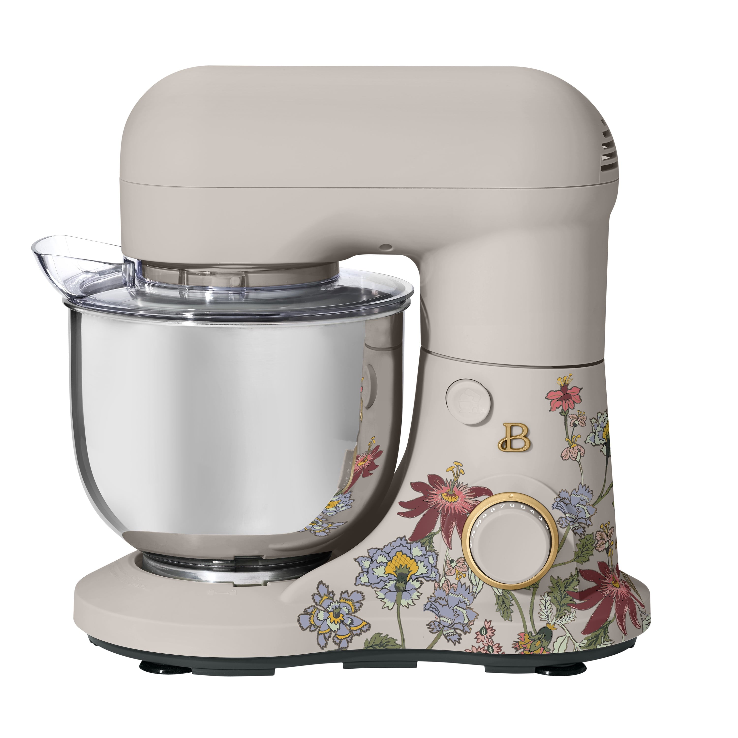 Beautiful 3.5 Qt Stand Mixer with Flat Beater, Dough Hook, Balloon Whisk, Buttercream by Drew Barrymore