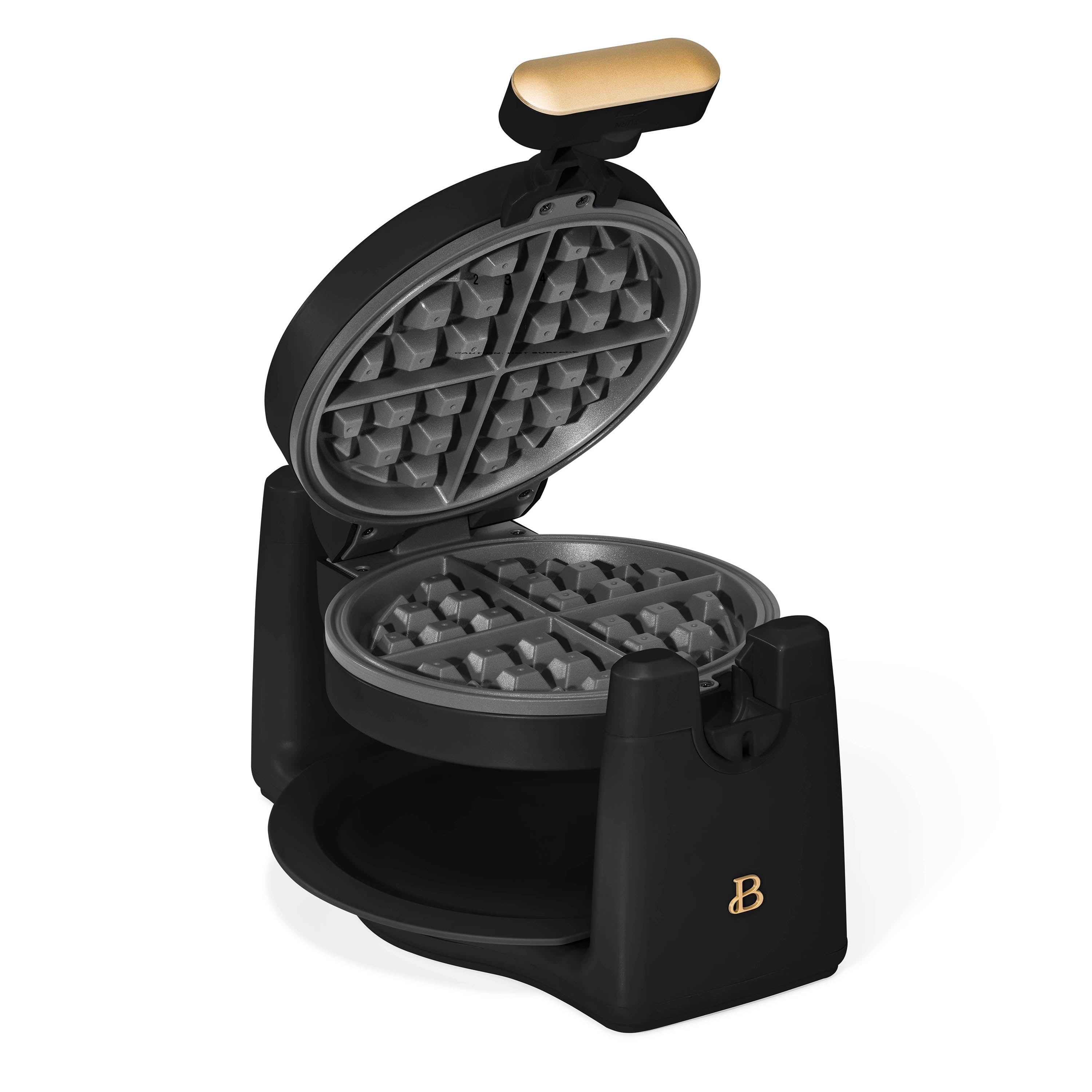 Beautiful Rotating Belgian Waffle Maker, Buttercream by Drew Barrymore