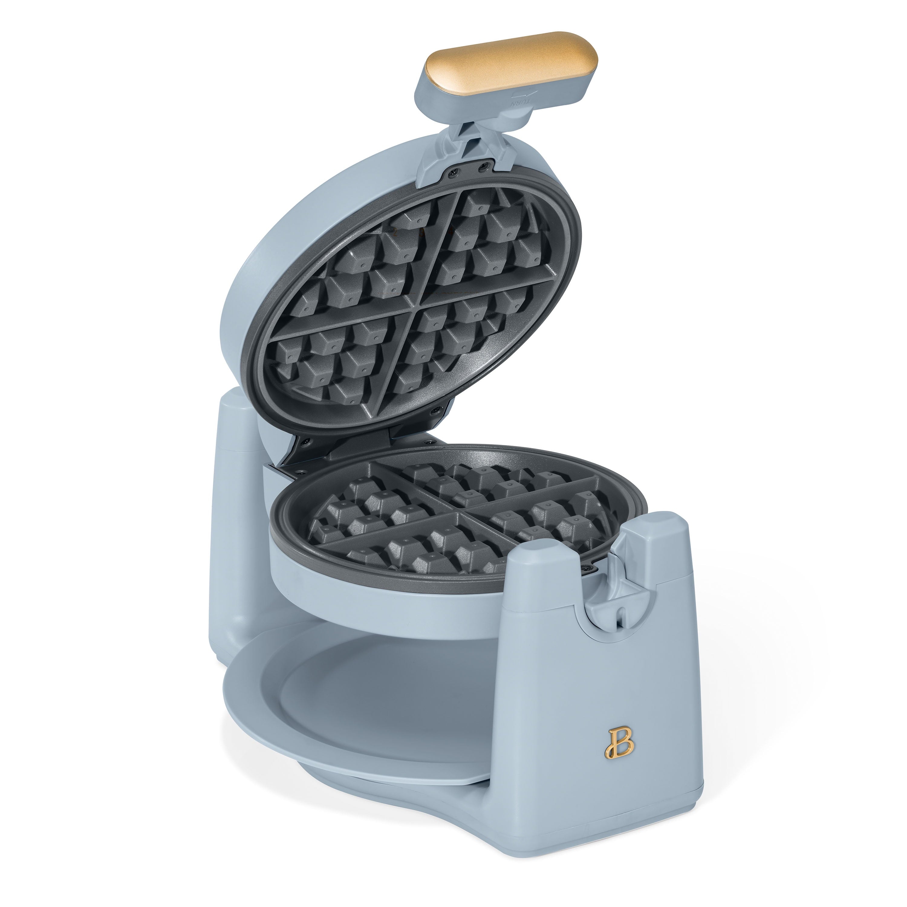 Beautiful Rotating Belgian Waffle Maker, Buttercream by Drew Barrymore