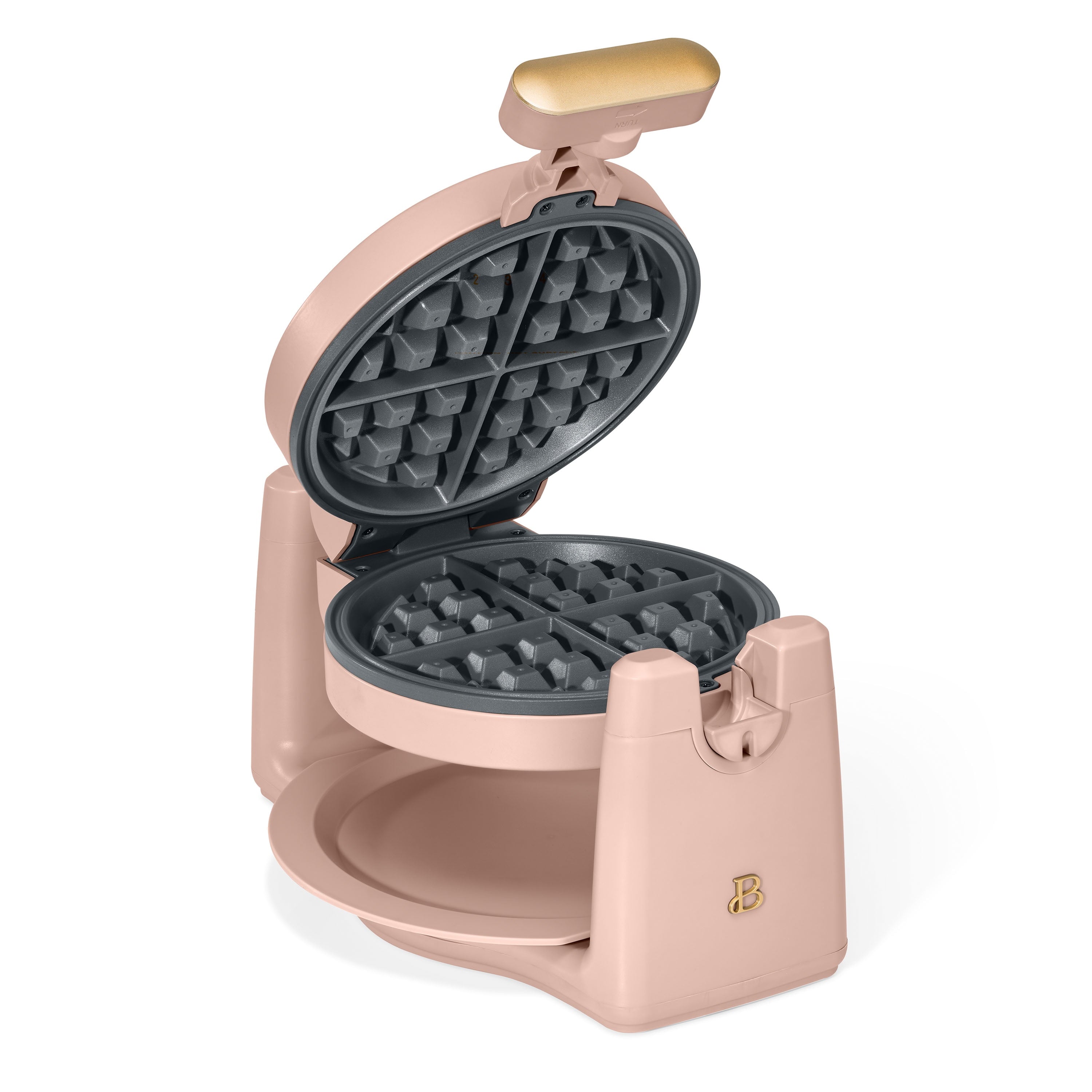 Beautiful Rotating Belgian Waffle Maker, Buttercream by Drew Barrymore