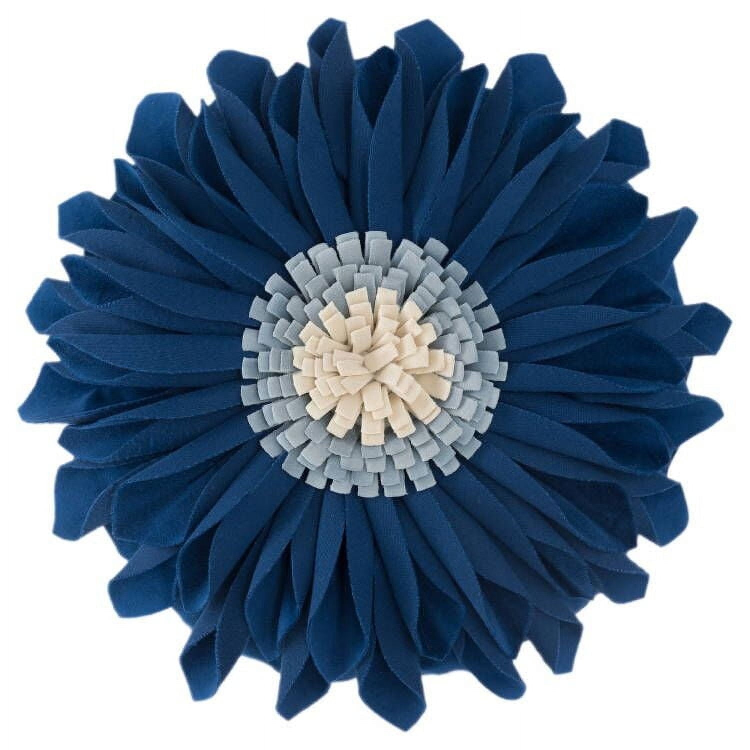 JWH Round Suede Sunflower Throw Pillows with Insert for Bed Sofa 12 inch Rust Red