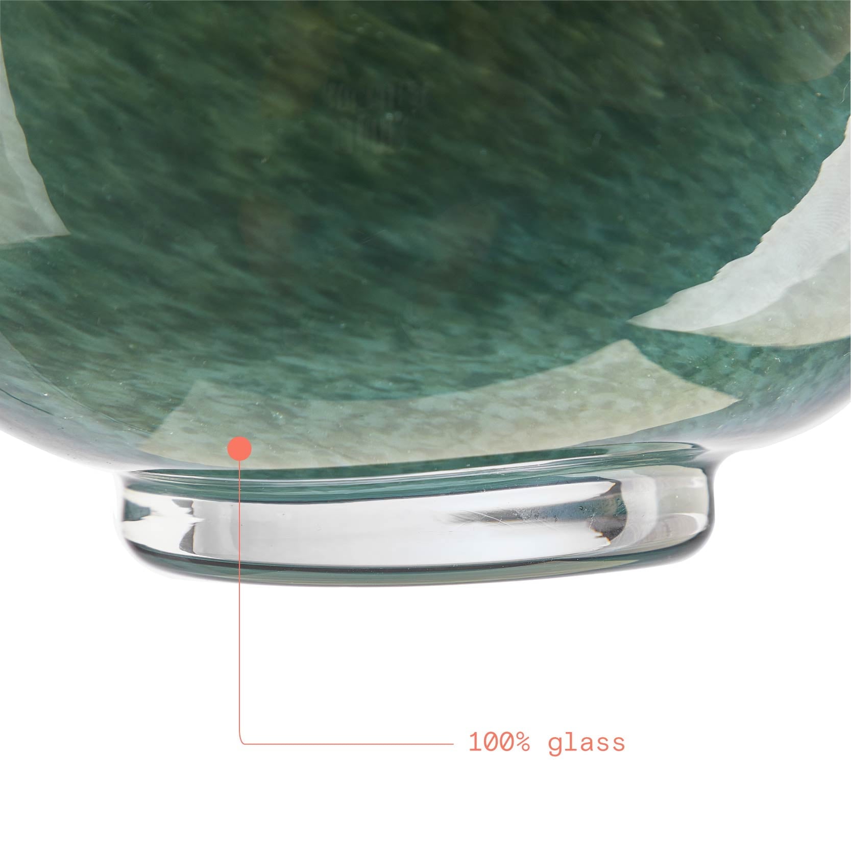 Beautiful Thyme Green Mottled Glass Vase by Drew Barrymore, 8.35" H