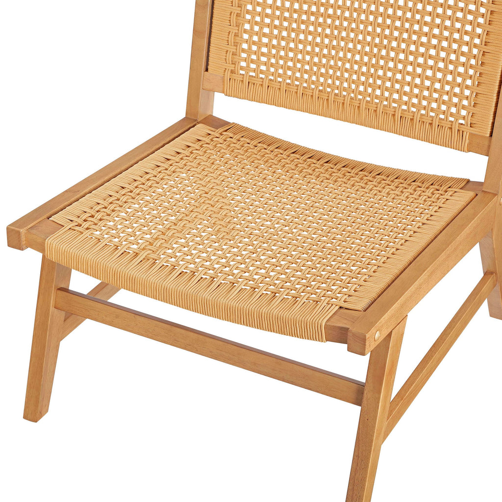 Better Homes & Gardens Vista Woven Accent Chair, Light Honey Finish